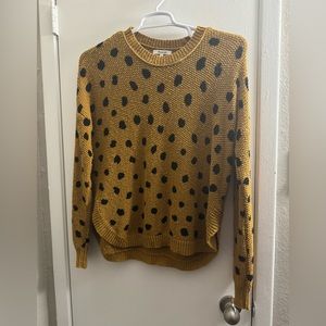 Madewell Painted Spots Pullover Sweater Women’s Size Small